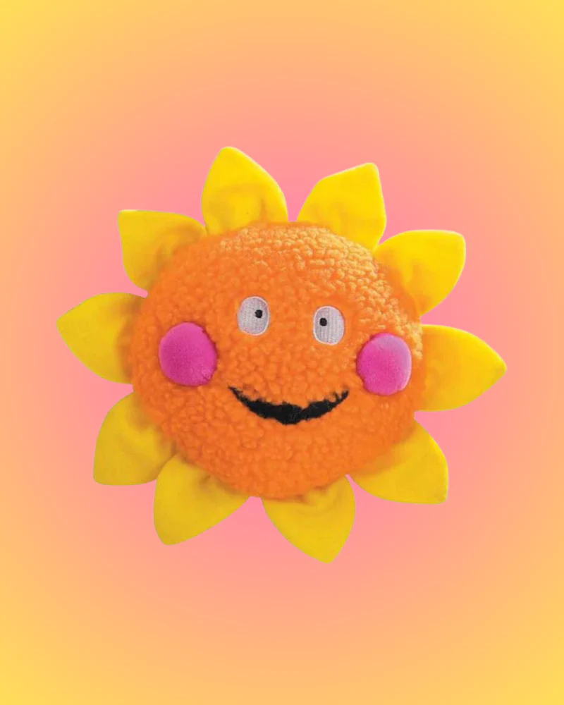 Sun Dog Squeaky Plush Toy (FINAL SALE)