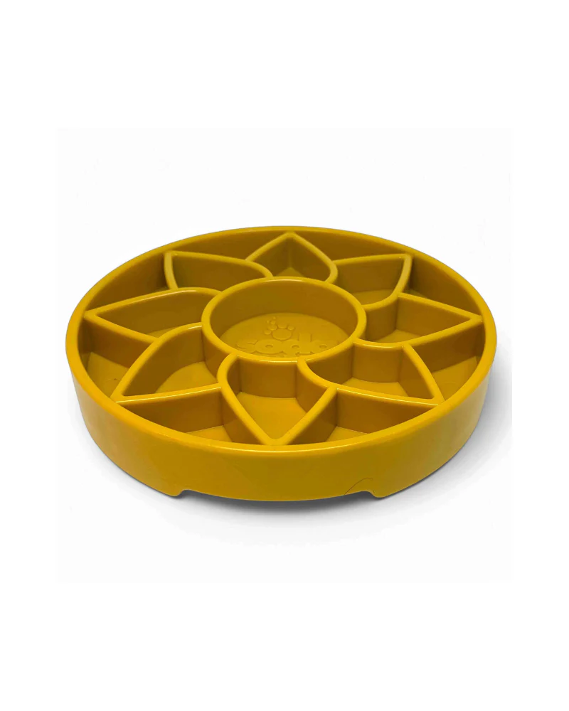 Sunflower Shallow Slow Feeder Tray for Dogs (Made in the USA) - Image 3
