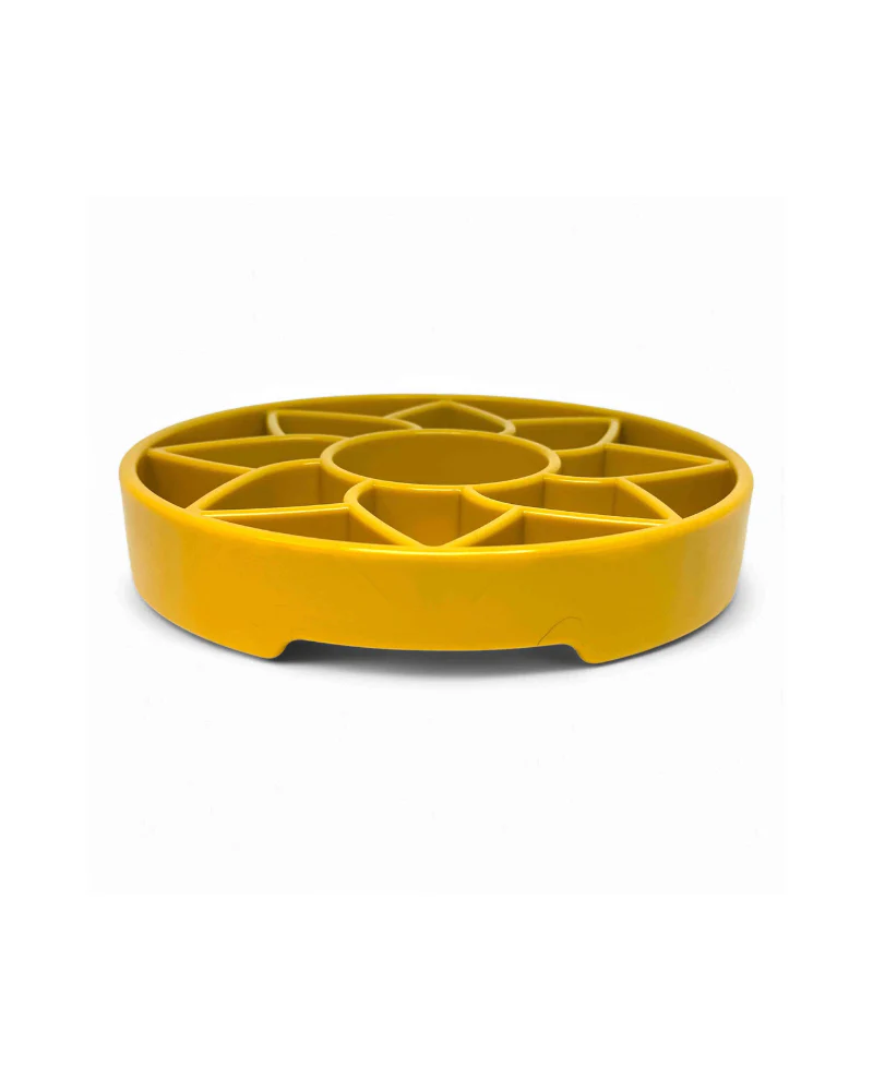 Sunflower Shallow Slow Feeder Tray for Dogs (Made in the USA) - Image 4