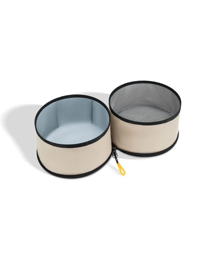 Superbowl Double Dog Travel Bowl in Con Leche - Image 3