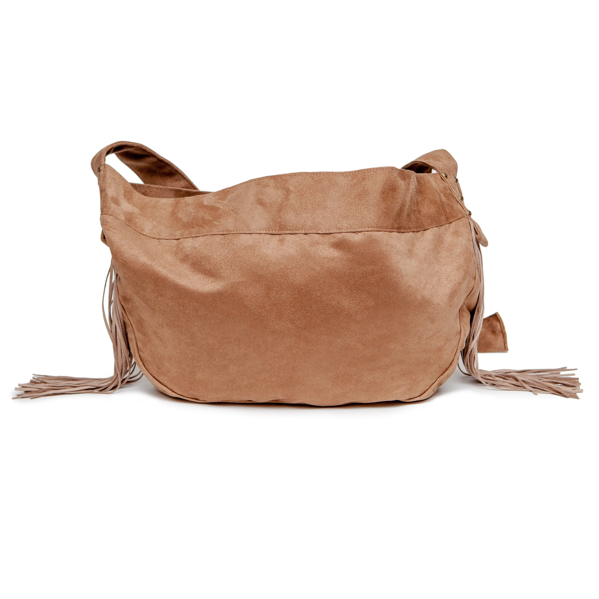 SUSAN LANCI | Fringe Crossbody Carrier in Tan - Image 2