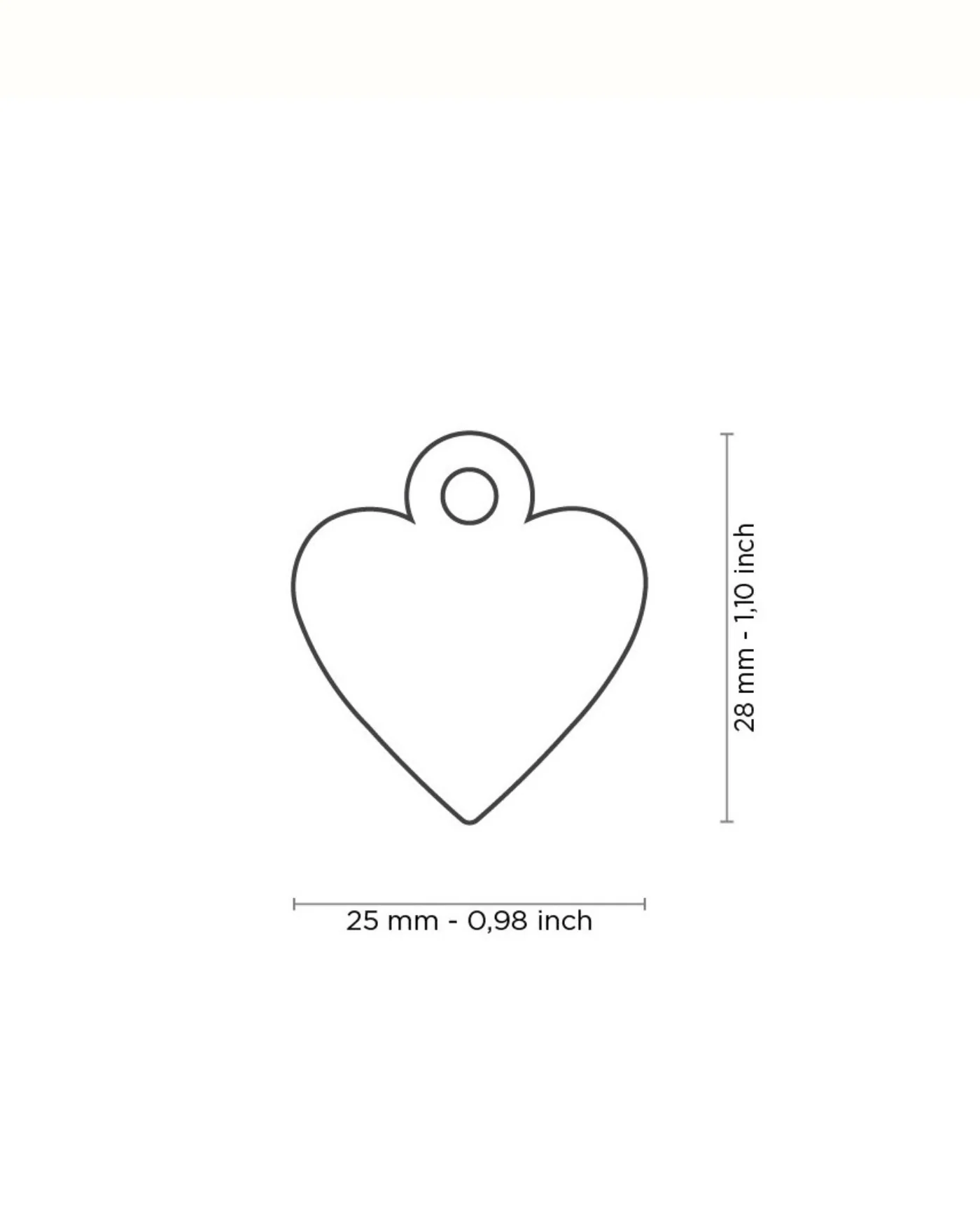 Sweet Heart in Golden Brass Custom Pet ID Tag - Image 3
