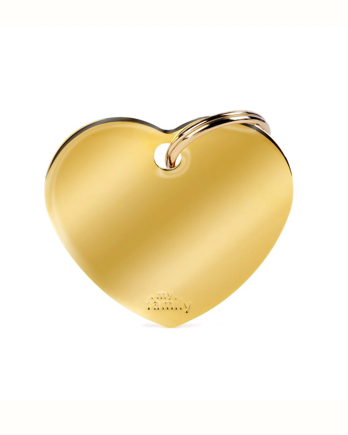 Sweet Heart in Golden Brass Custom Pet ID Tag - Image 5
