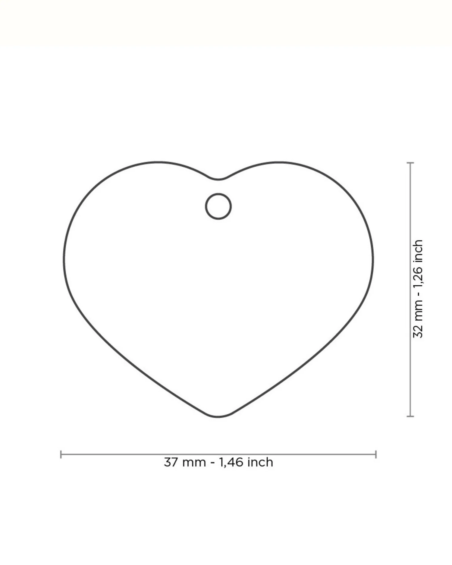 Sweet Heart in Chrome Custom Pet ID Tag - Image 4