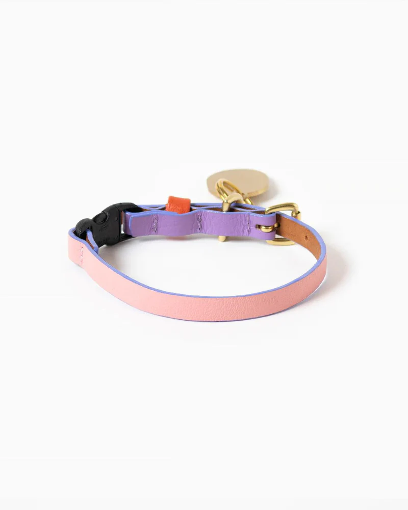 Sweet Leather Cat Collar (Made in Guatemala) - Image 2