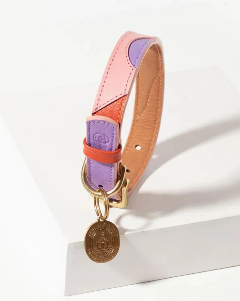 Sweet Leather Dog Collar (Made in Guatemala)