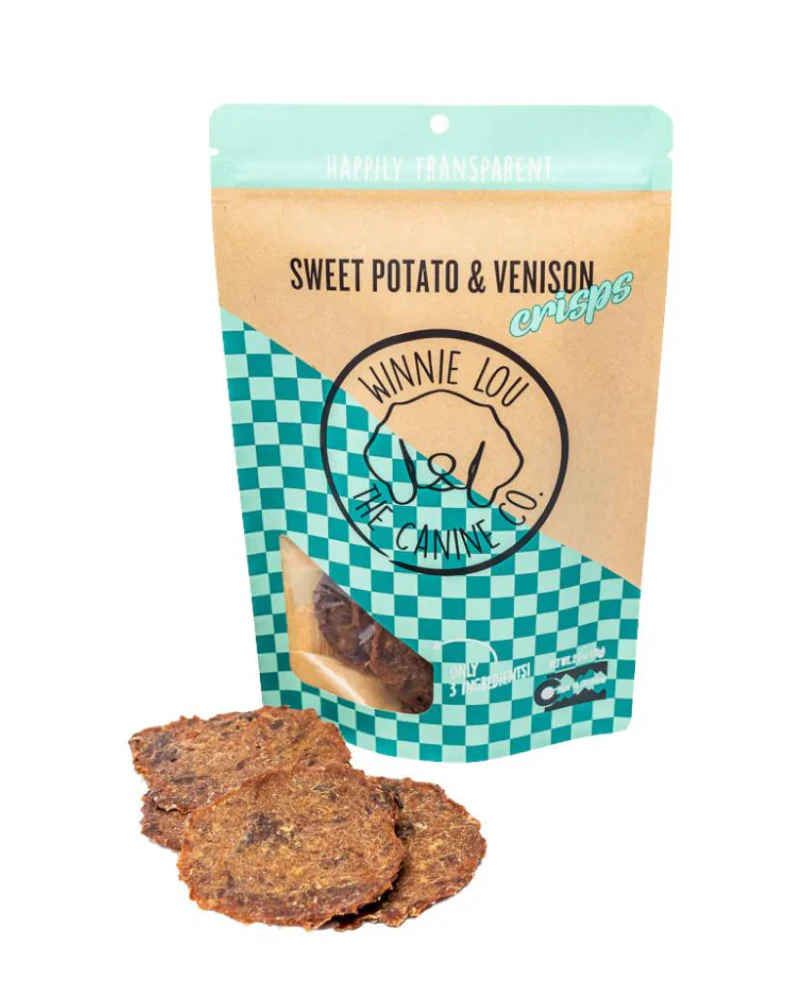 Sweet Potato & Venison Crisp Dog Treats - Image 2