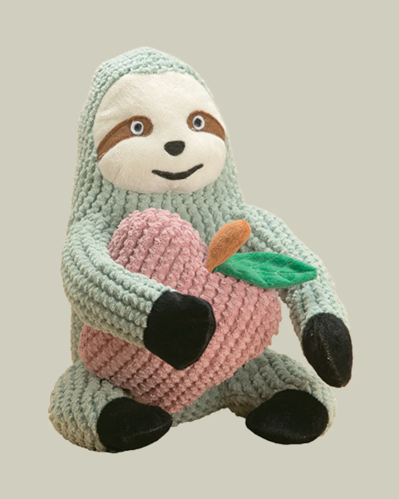 Sydney the Sloth Crunchy Plush Dog Toy - Image 3