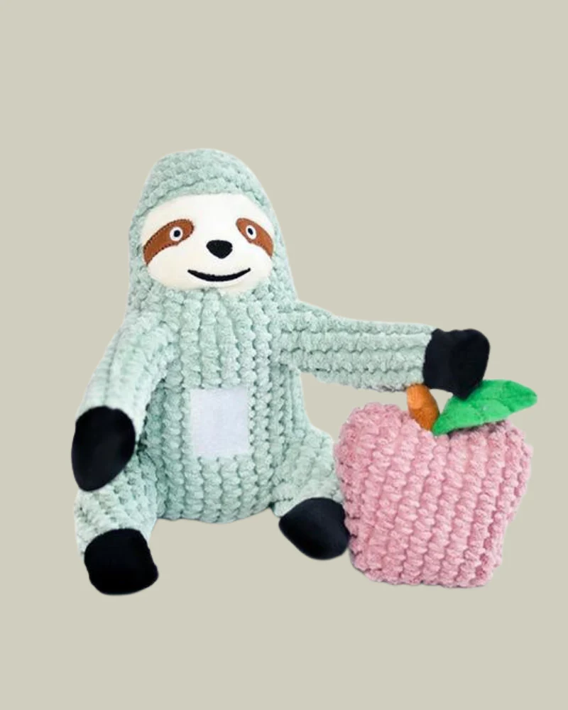 Sydney the Sloth Crunchy Plush Dog Toy - Image 4