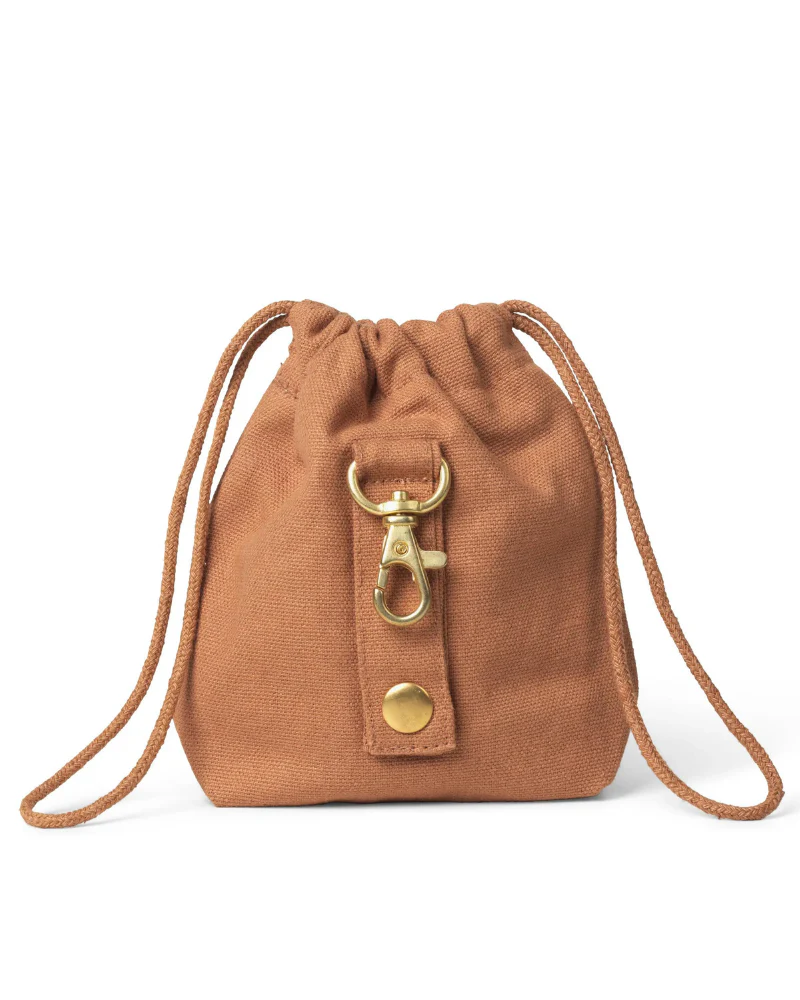 Dog Treat Bag in Light Brown