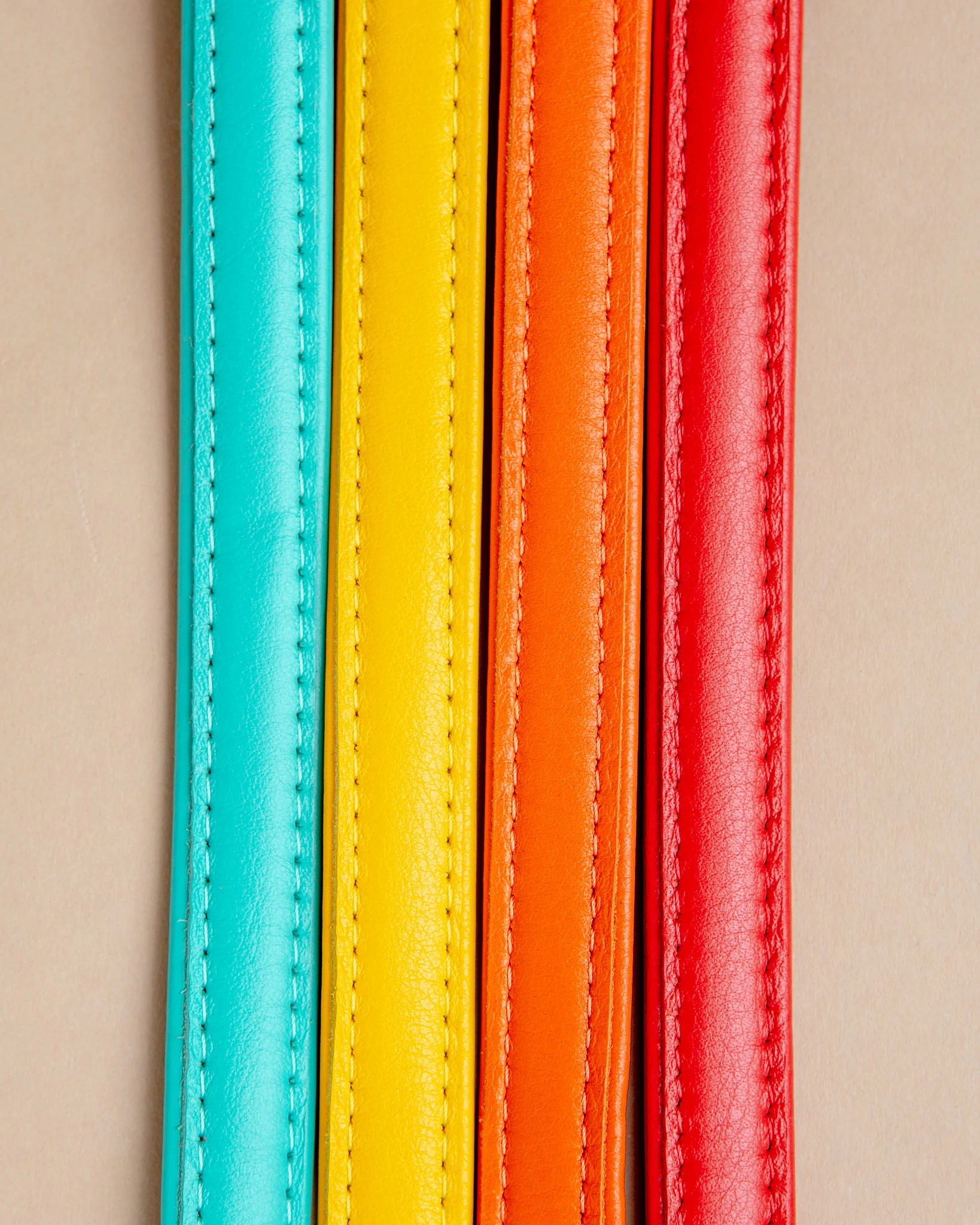 Tangerine Orange Leather Dog Leash << FINAL SALE >> - Image 2