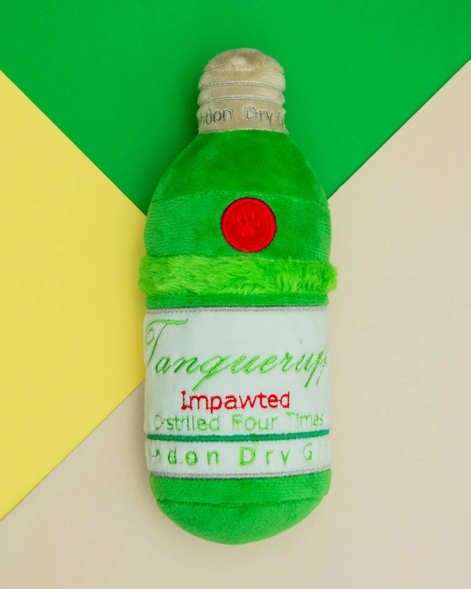 Tanqueruff Gin Squeaky Plush Dog Toy