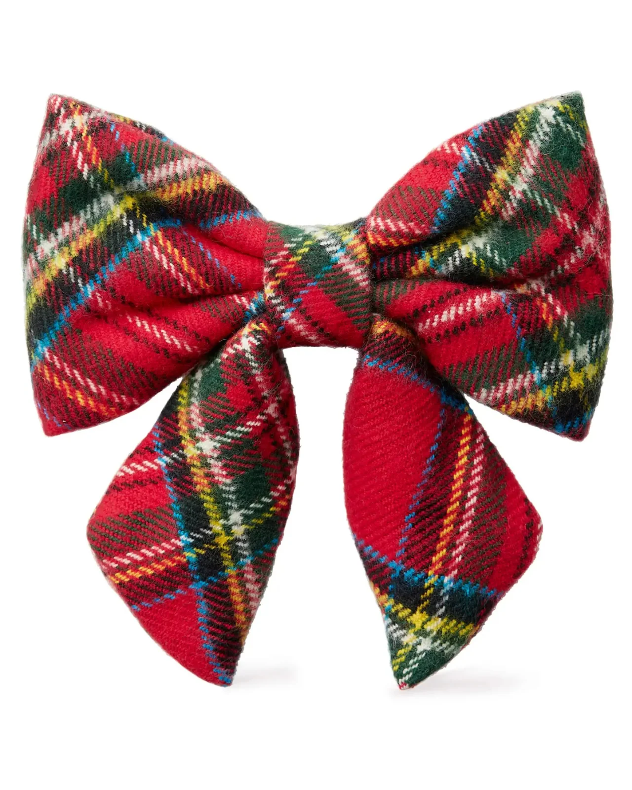Tartan Plaid Flannel Holiday Dog Lady Bow - Image 3