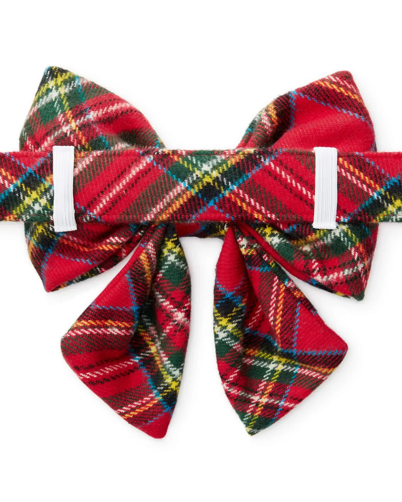 Tartan Plaid Flannel Holiday Dog Lady Bow - Image 4