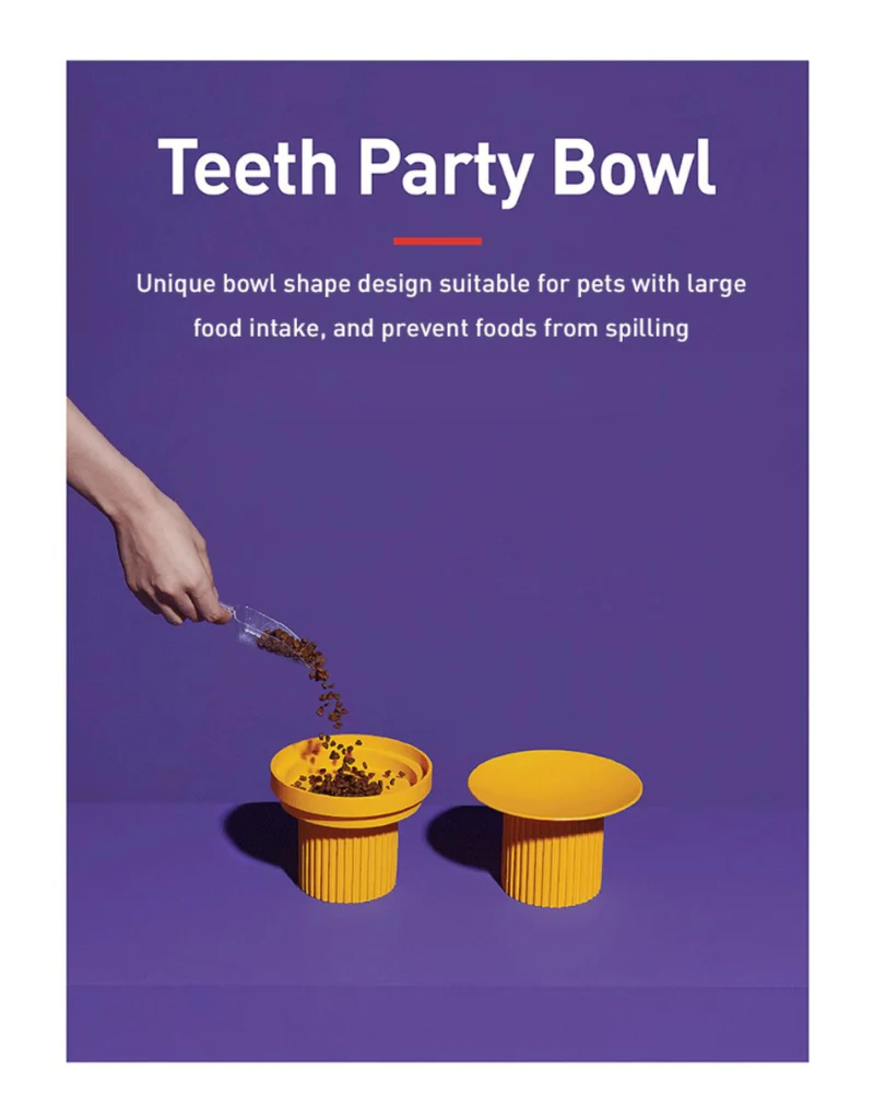Teeth Party Elevated Pet Feeder (FINAL SALE) - Image 9