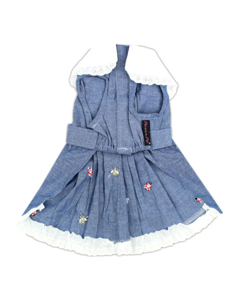 The Bugs + The Bees Chambray Dog Dress (FINAL SALE) - Image 6
