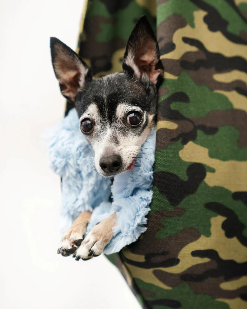 The SNUGGIT Crossbody Dog Sling in Chester Camo (Made in Canada) (FINAL SALE) - Image 2