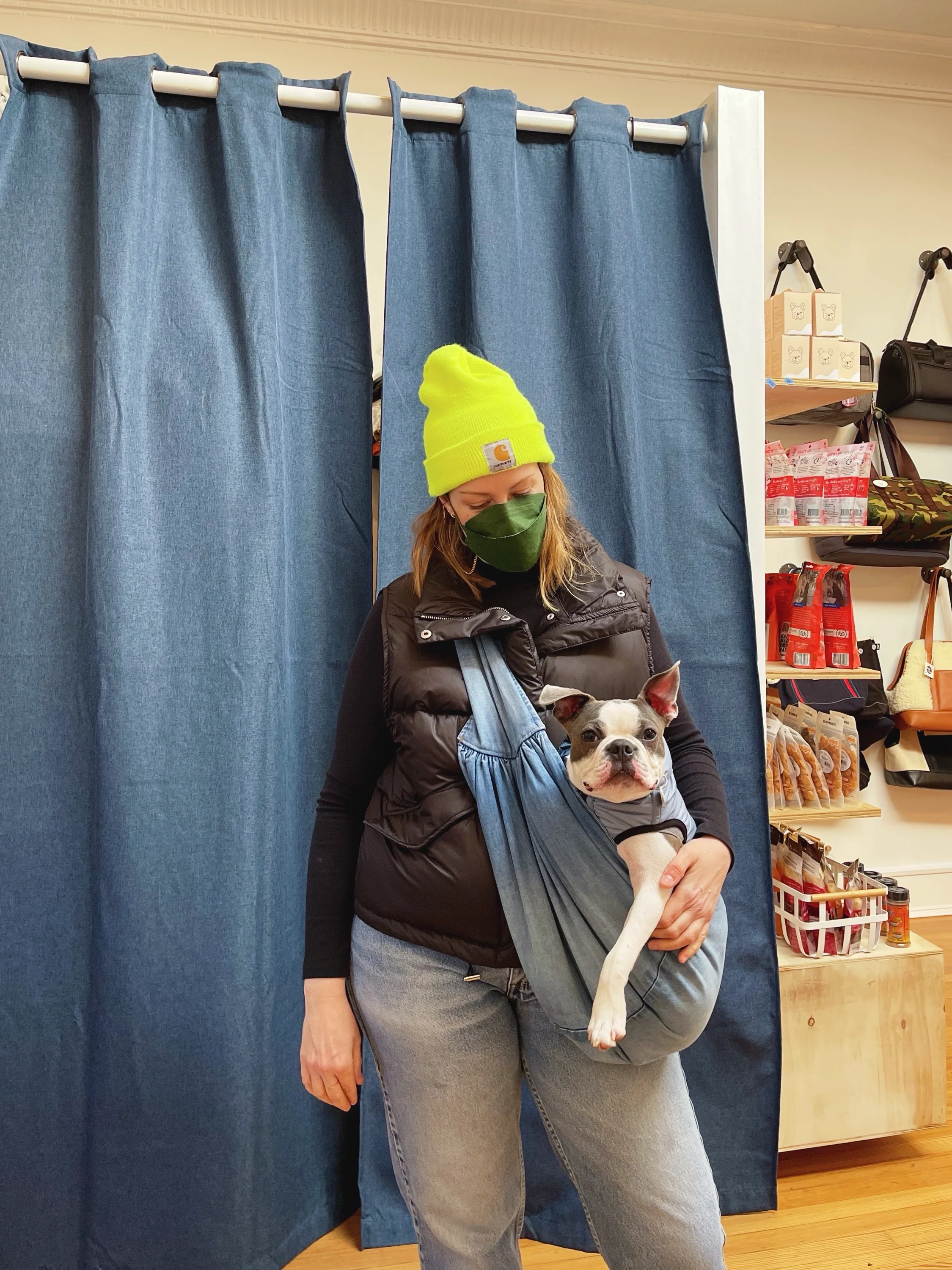 Adjustable Denim Dog Sling Carrier (Made in the USA) (FINAL SALE) - Image 4