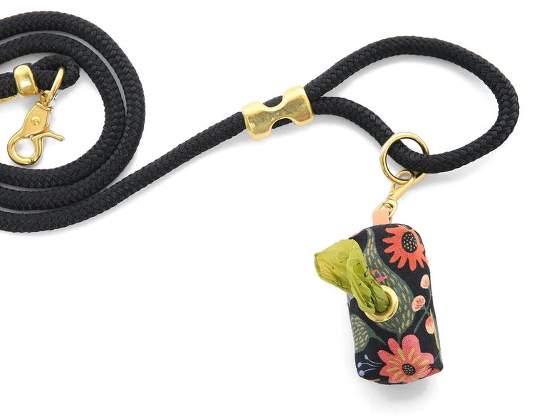 THE FOGGY DOG | Rifle Paper Co. Boho Birds Midnight Leash Bag - Image 3