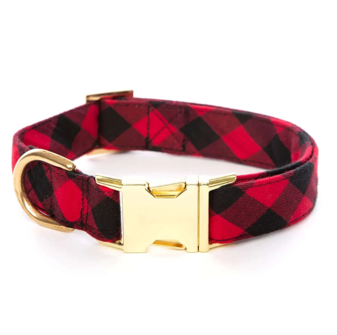 Buffalo Check Plaid Dog Collar (Made in the USA)<br>(FINAL SALE) - Image 3