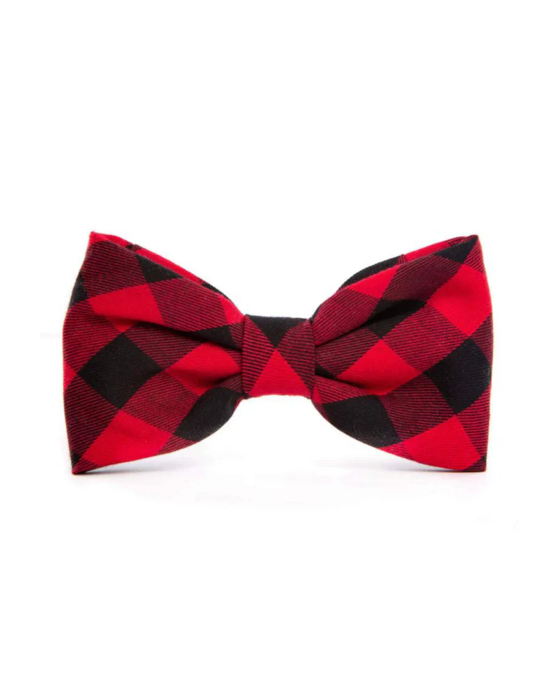 Buffalo Plaid Dog Bow Tie - Image 2