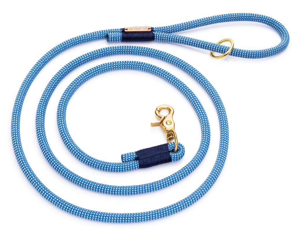 Climbing Rope Leash in Lagoon (Made in the USA) - Image 4