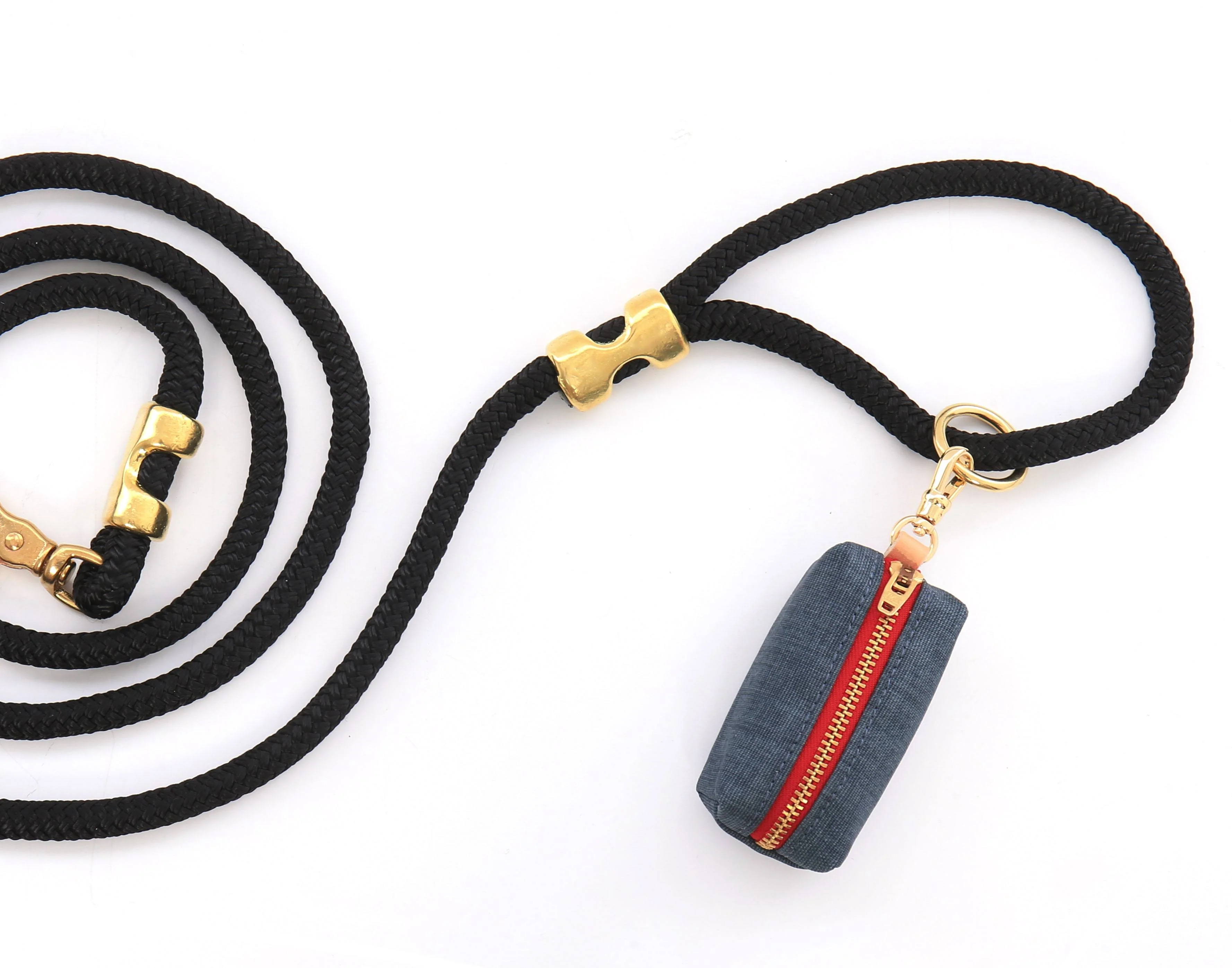 THE FOGGY DOG | Dark Denim Leash Bag - Image 4