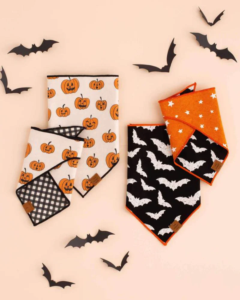 Going Batty Reversible Dog Bandana (Made in the USA) - Image 3