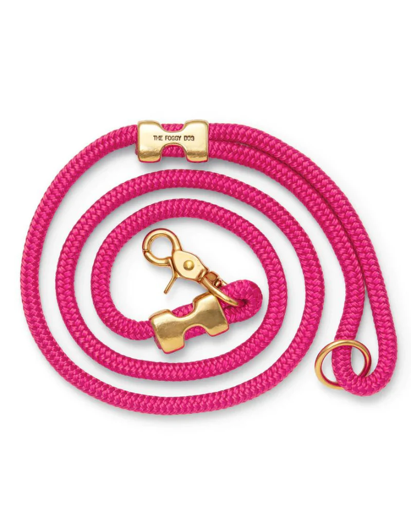 Hot Pink Marine Rope Dog Leash (Made in the USA) - Image 3