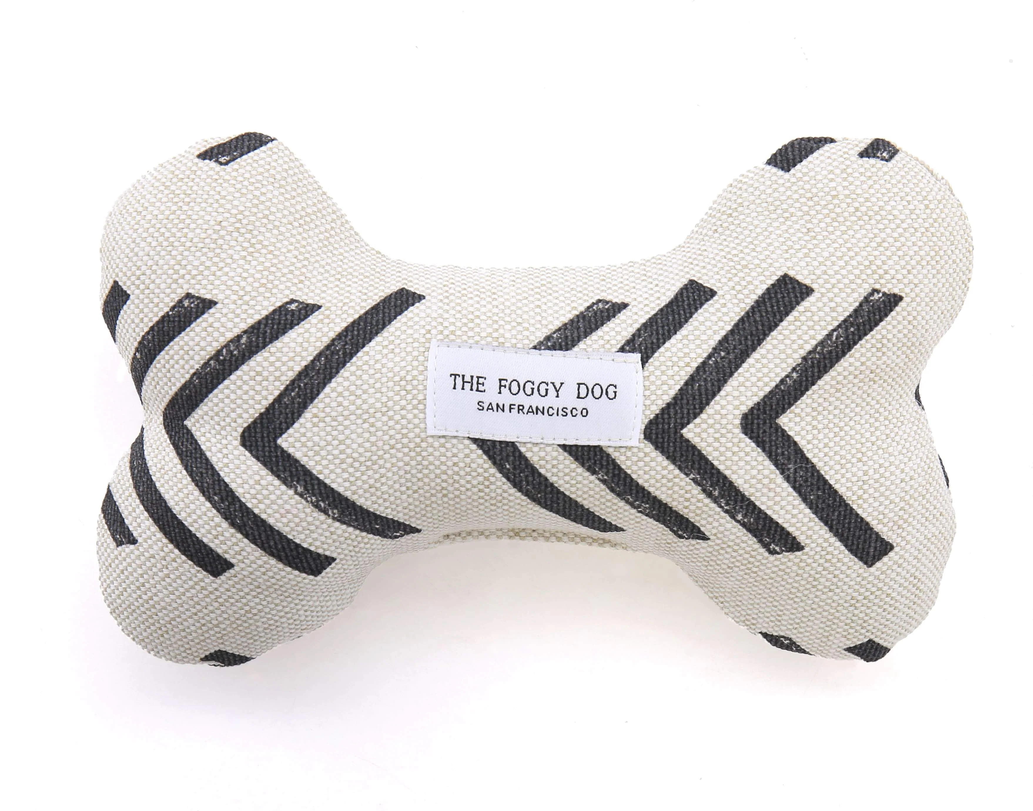 THE FOGGY DOG | Modern Mudcloth Dog Bone Toy