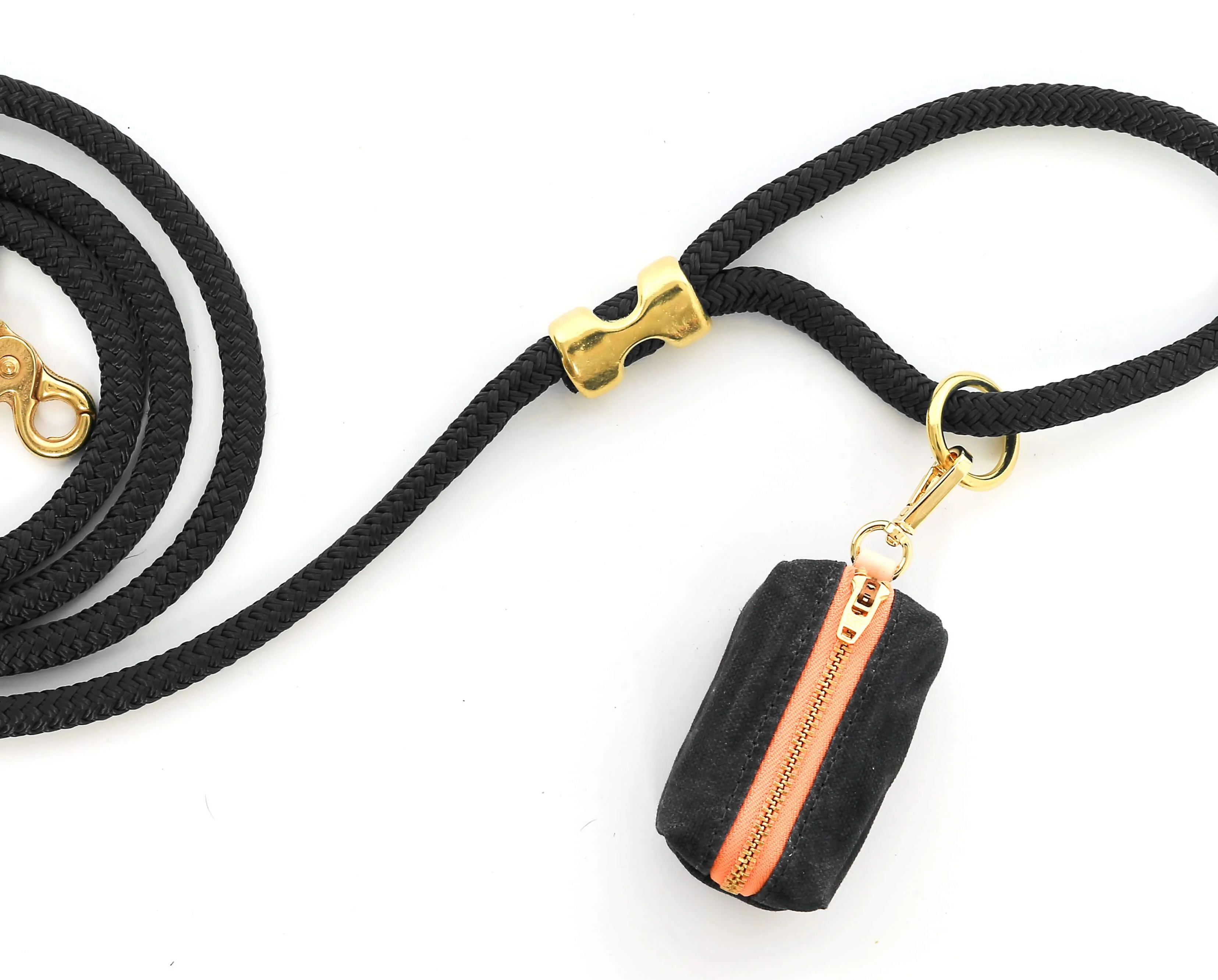 THE FOGGY DOG | Onyx Waxed Canvas Leash Bag - Image 2
