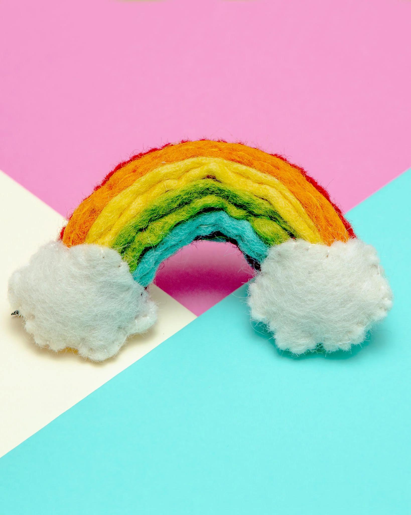 Rainbow Wool Cat Toy - Image 2