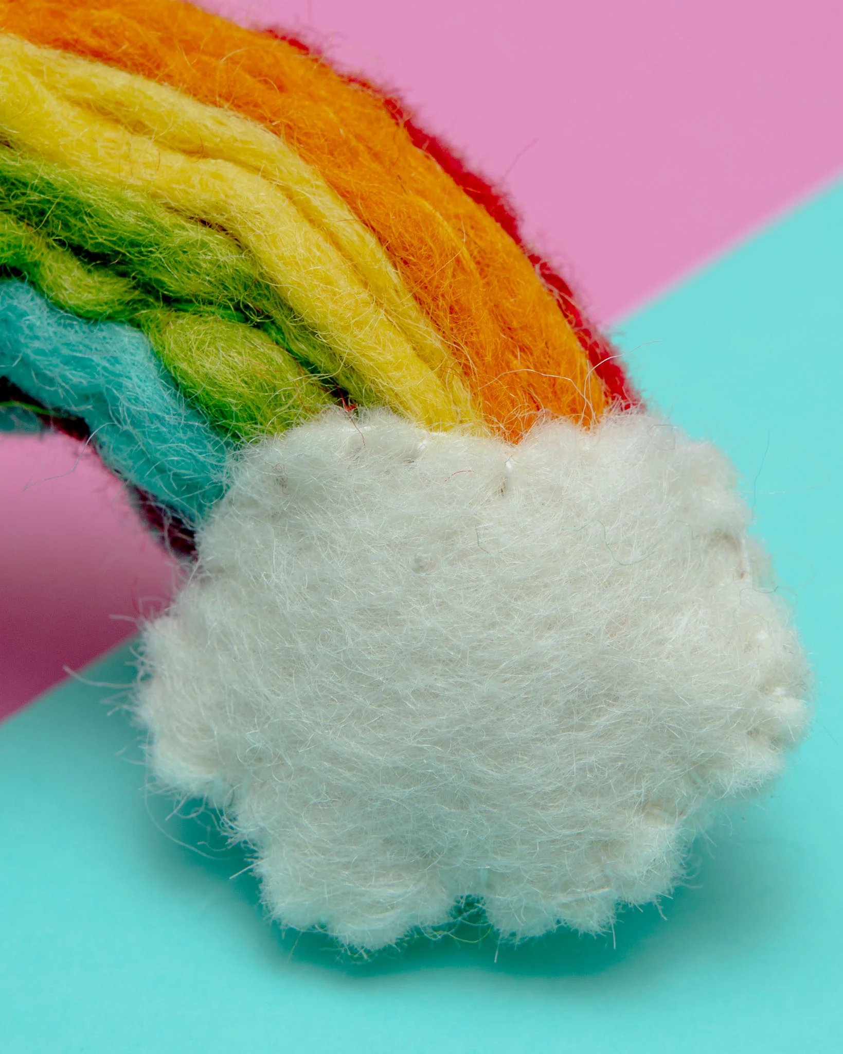 Rainbow Wool Cat Toy - Image 3