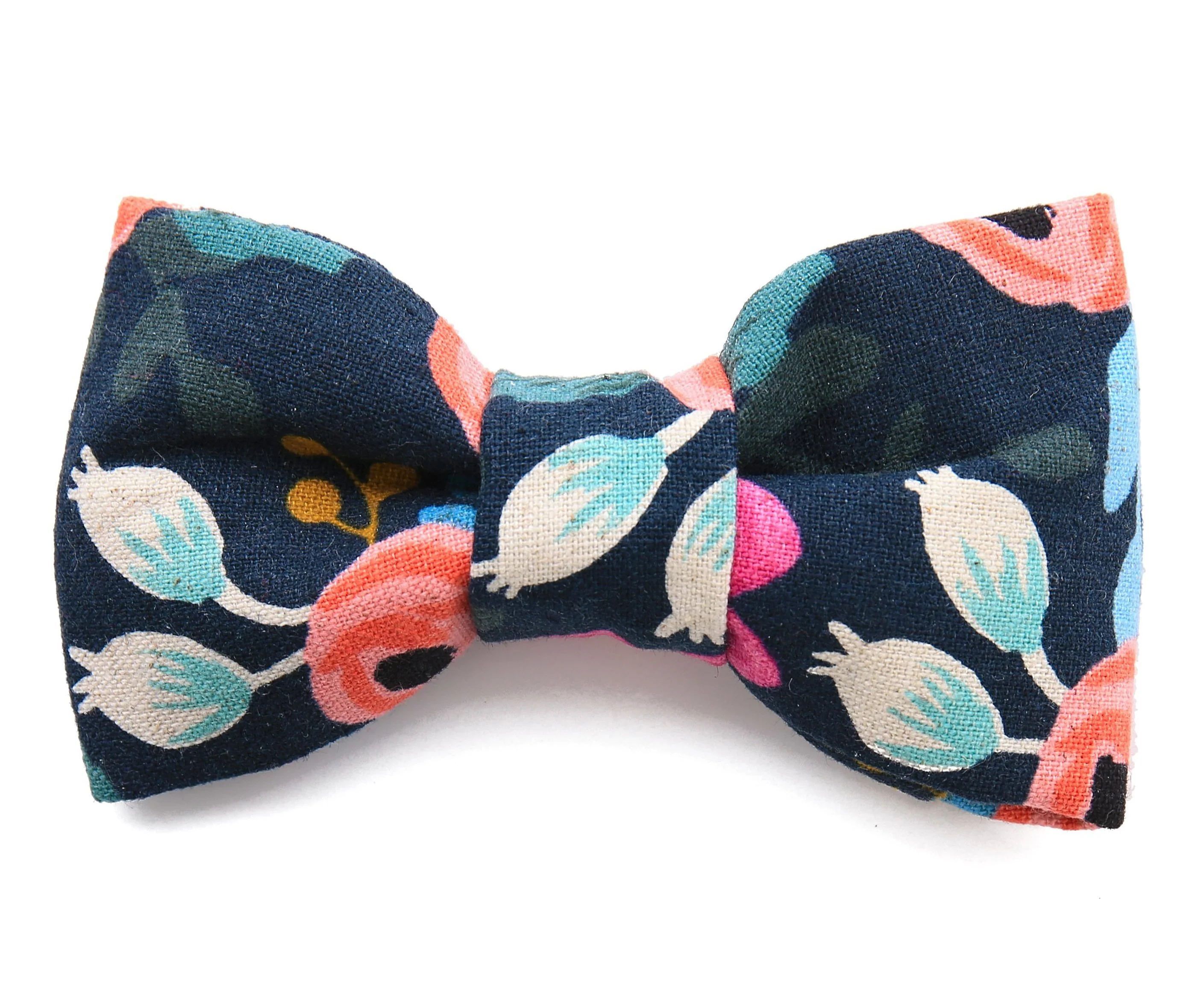 THE FOGGY DOG | Rosa Floral Navy Bow Tie