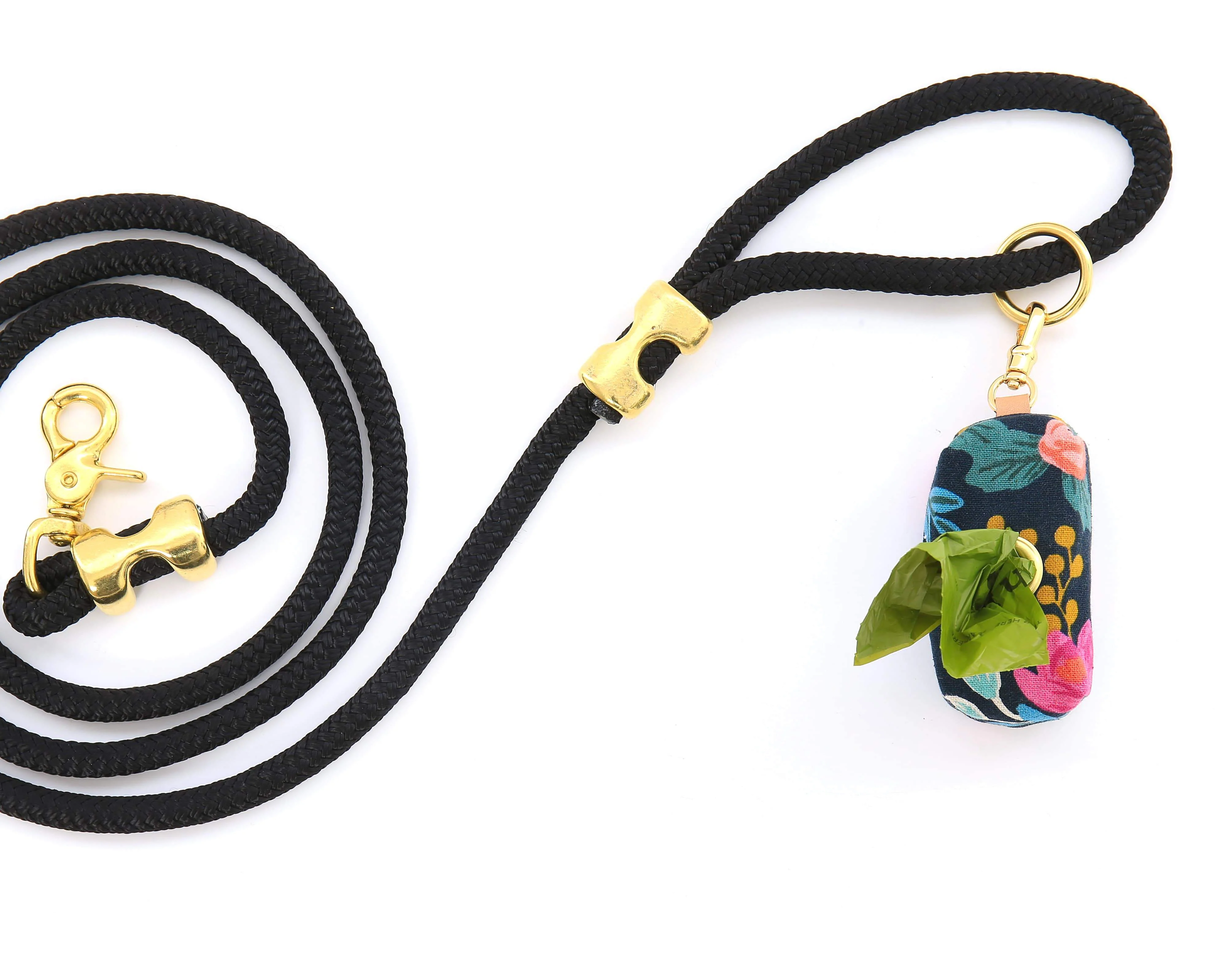 Rosa Floral Navy Leash Bag - Image 4