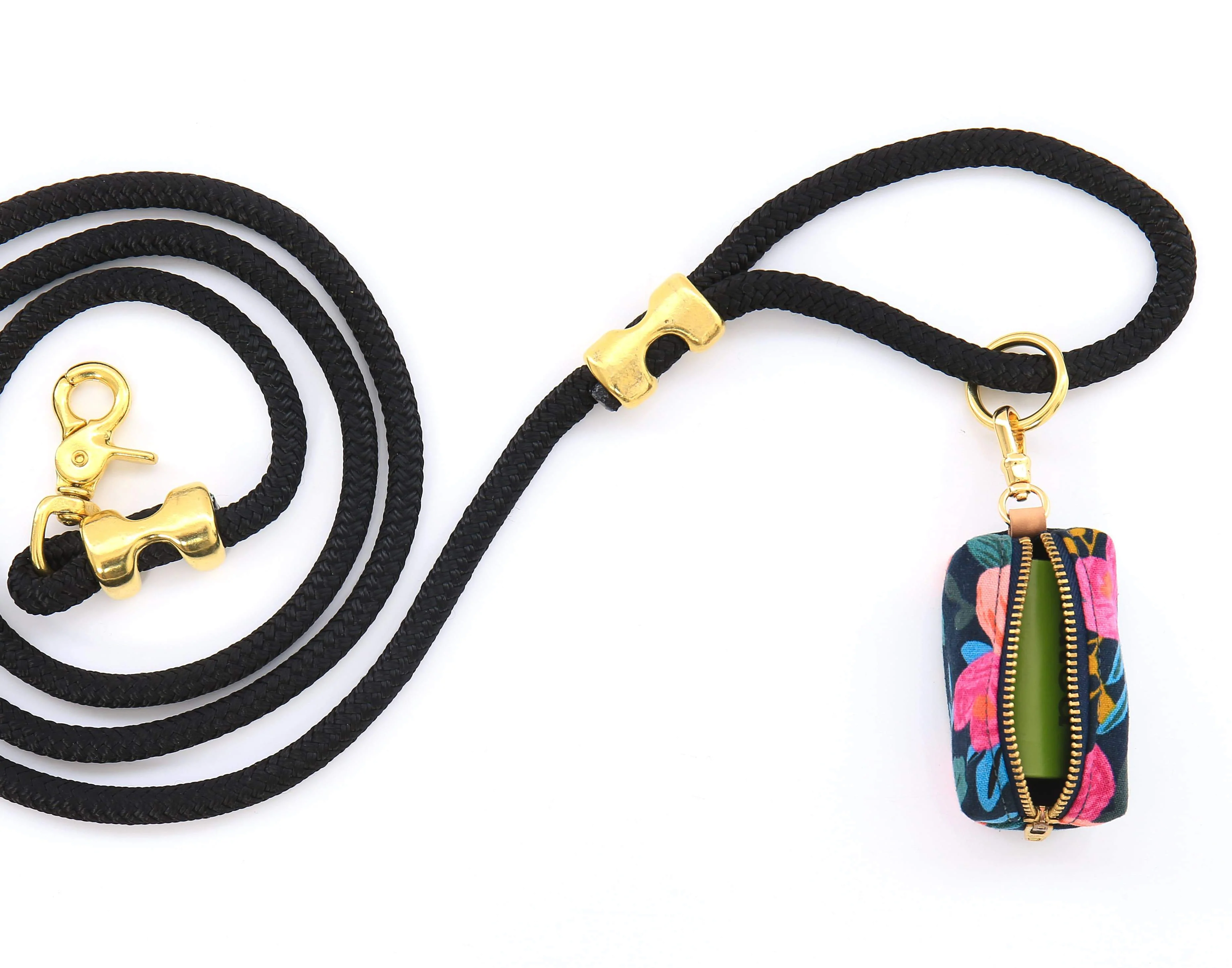 Rosa Floral Navy Leash Bag - Image 5