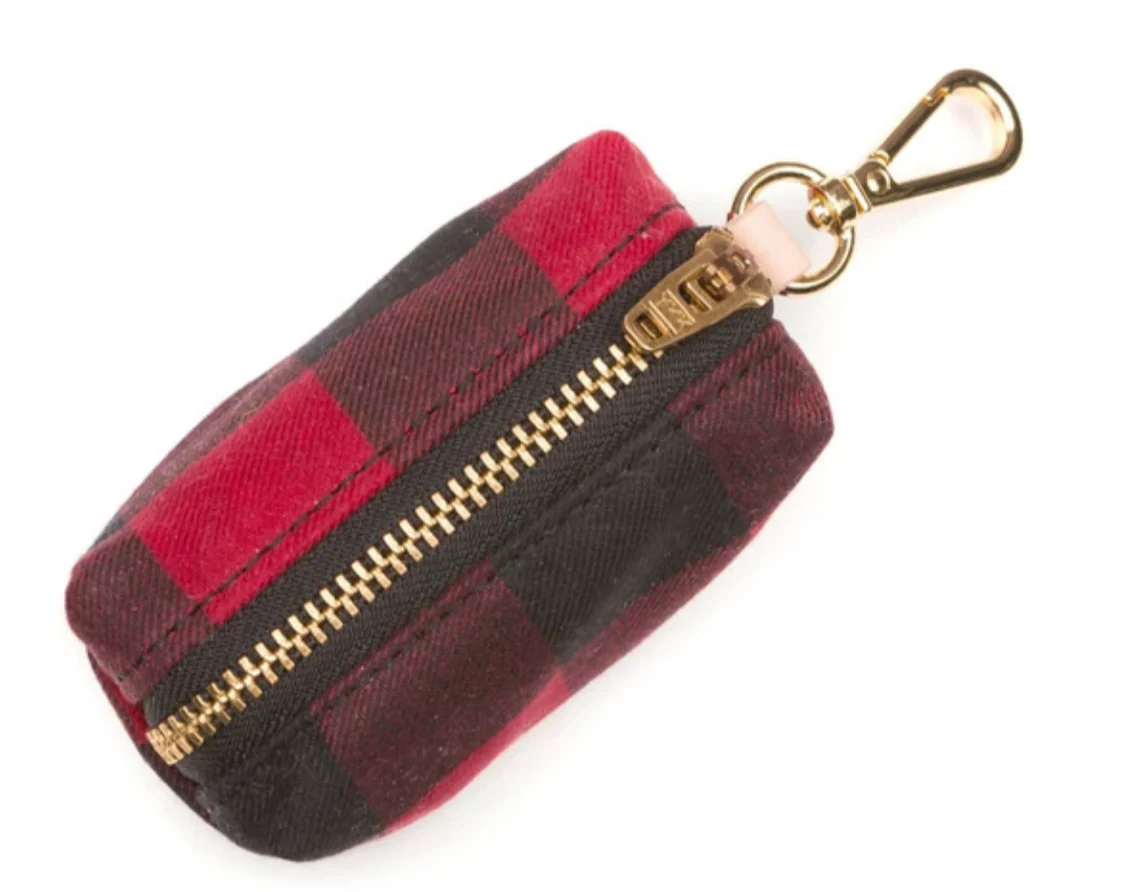 Buffalo Check Waxed Canvas Poo Bag Dispenser (FINAL SALE) - Image 3
