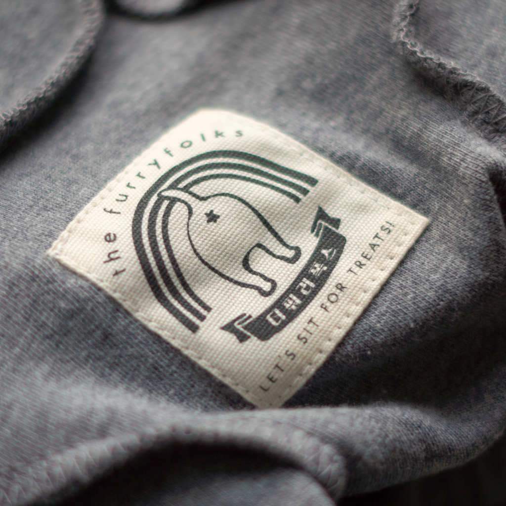THE FURRYFOLKS | High Neck Tee in Grey - Image 7