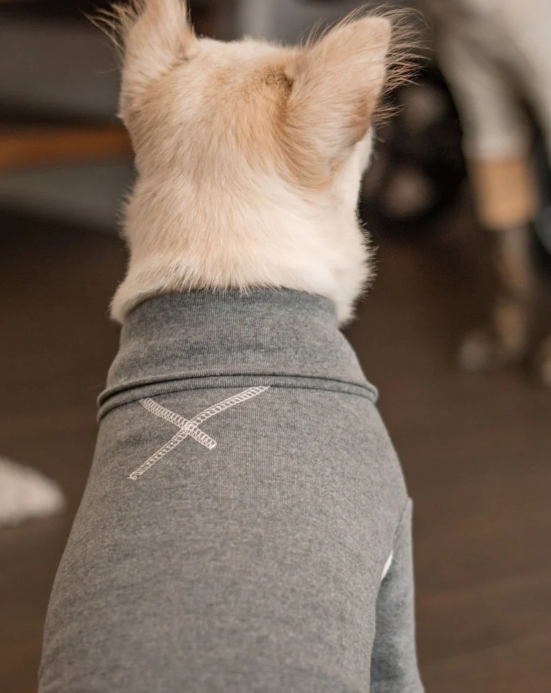 High V-Neck Pullover in Light Grey<br>((FINAL SALE)) - Image 6