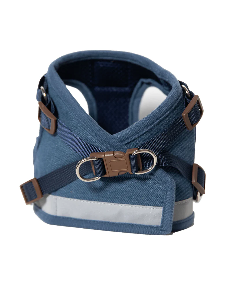 "The Jean Jacket" Reflective Cat & Kitten Harness and Leash - Image 2