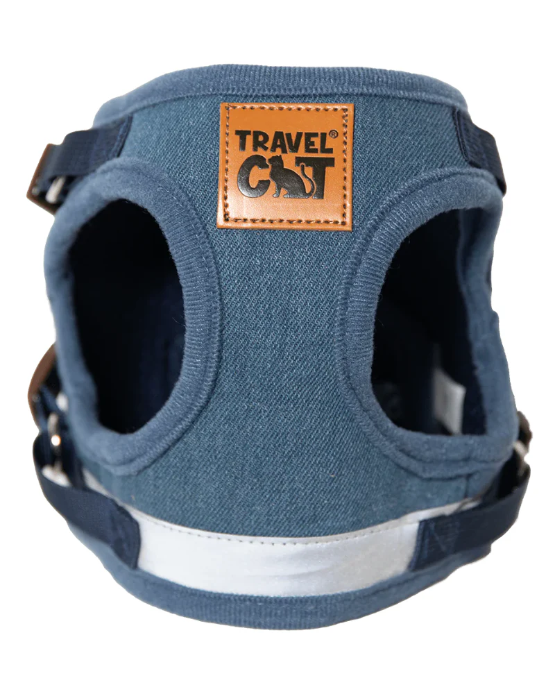 "The Jean Jacket" Reflective Cat & Kitten Harness and Leash - Image 4