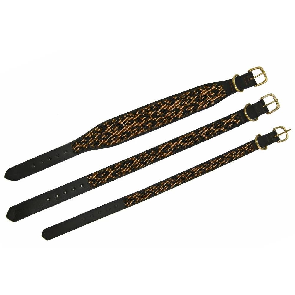 Leopard Print Beaded Dog Collar (CLEARANCE) - Image 4