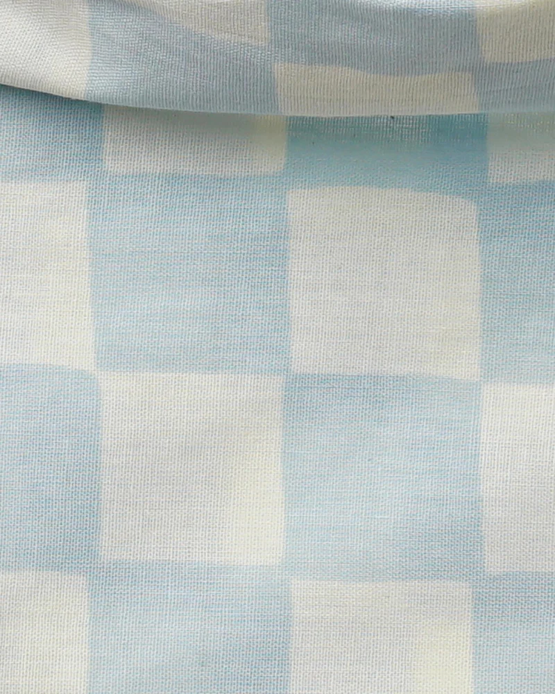 Sky Blue Check Dog Bow Tie (FINAL SALE) - Image 2