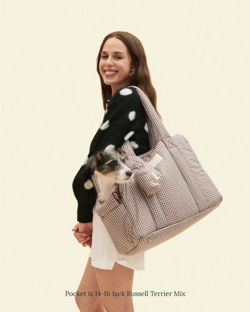 The Little Beast Dog Carrier in Coffee Cream - Image 3