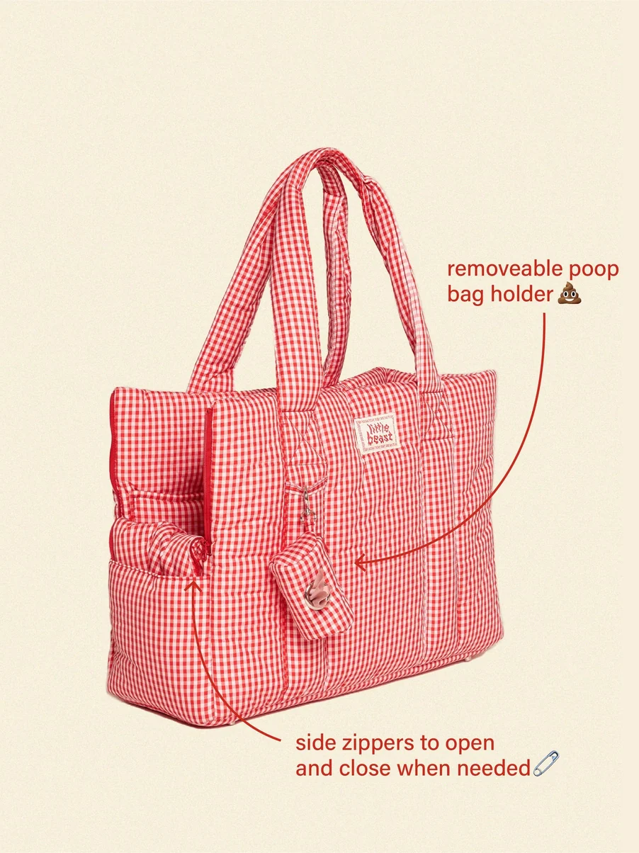 The Little Beast Dog Carrier in Strawberry - Image 3