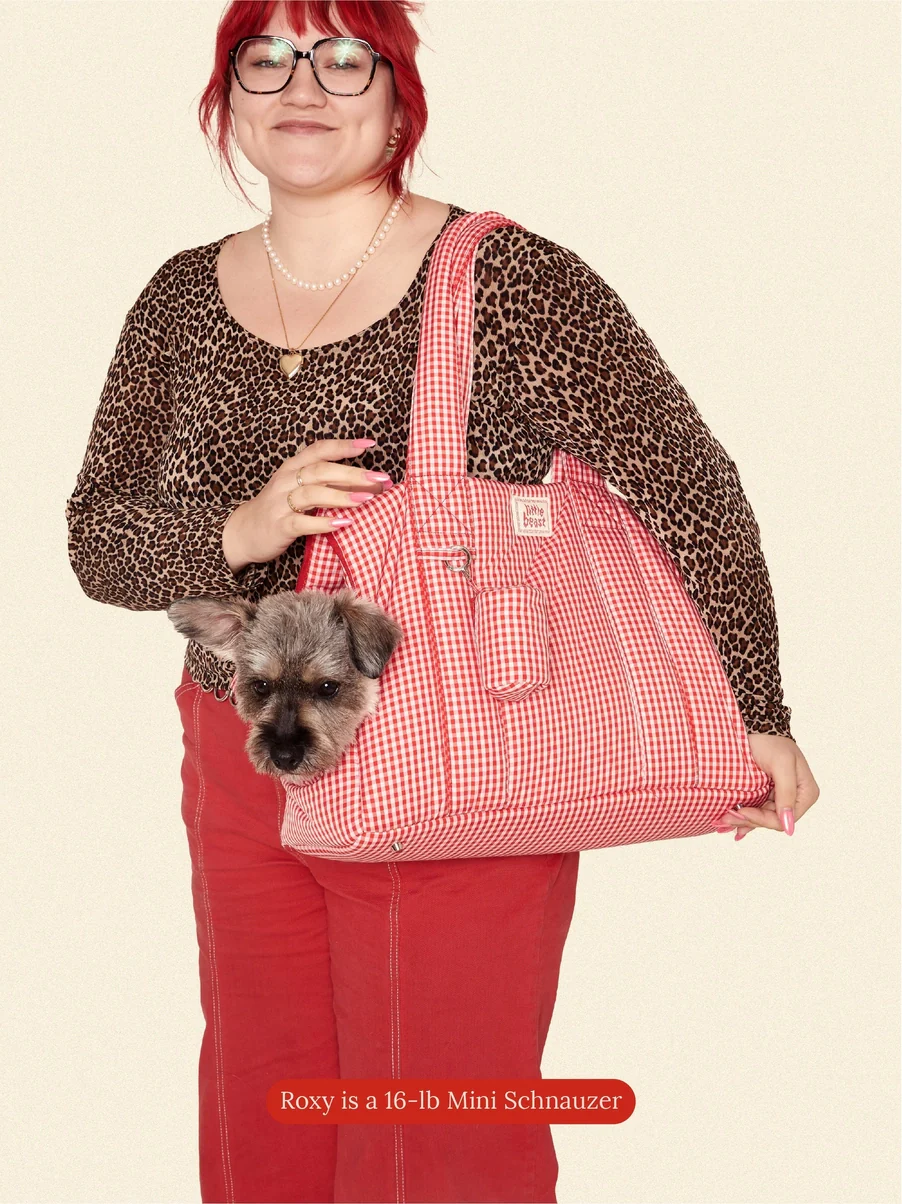 The Little Beast Dog Carrier in Strawberry - Image 6