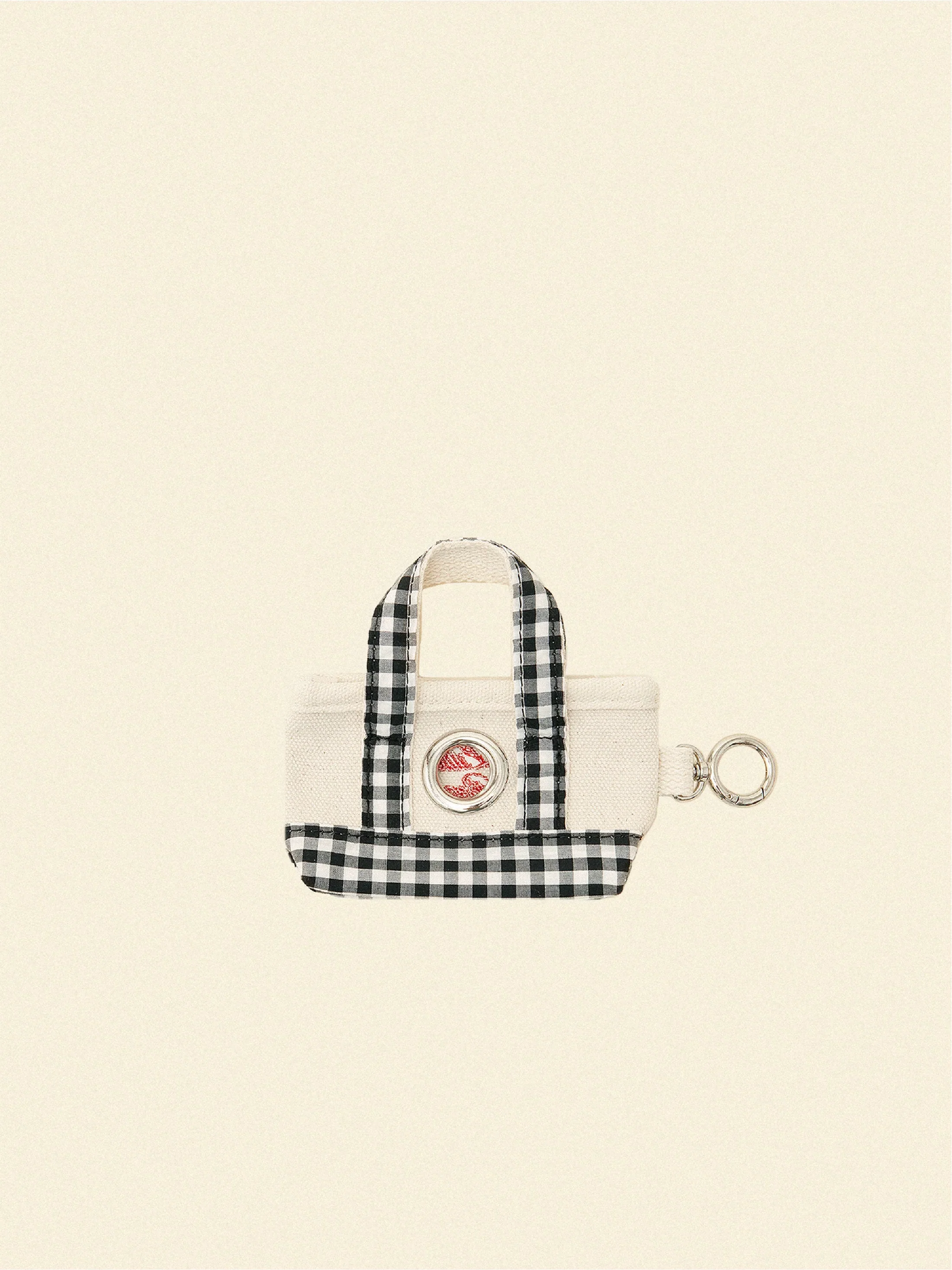 The Little Beast Poop Bag Tote in Gingham - Image 3