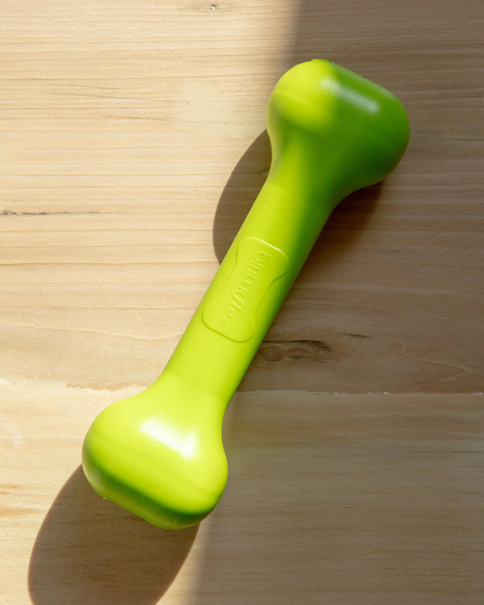 The Perfect Bone Dog Toy in Safety Green (Made in the USA) - Image 3