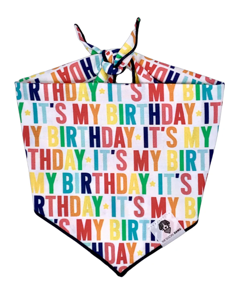 It's My Birthday Dog Bandana (Made in the USA) - Image 4