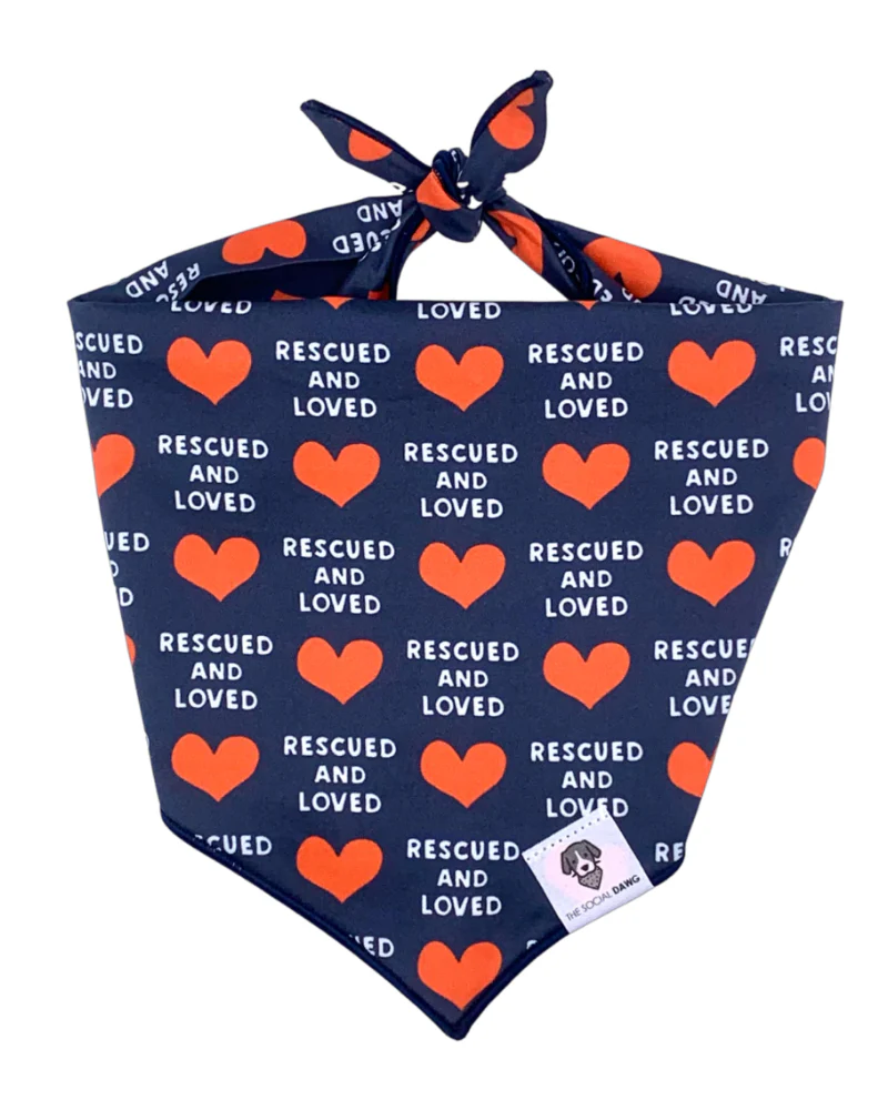Rescued & Loved Dog Bandana (Made in the USA) (CLEARANCE) - Image 3